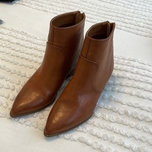 Brown Leather Ankle Boots